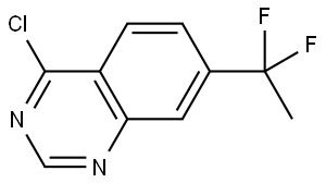 4-Chloro-7-(1,1-difluoroethyl)quinazoline Struktur