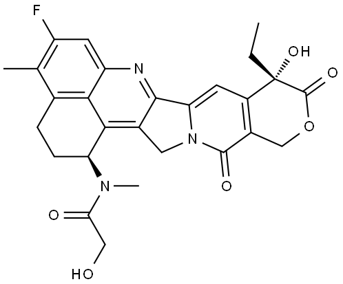 Exatecan-methylacetamide-OH Struktur