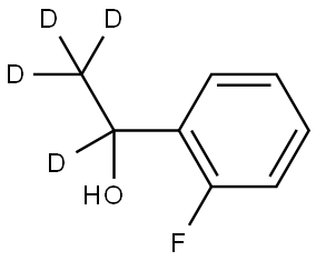 1-(2-fluorophenyl)ethan-1,2,2,2-d4-1-ol Struktur