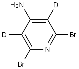 2,6-dibromopyridin-3,5-d2-4-amine Struktur