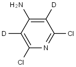 2,6-dichloropyridin-3,5-d2-4-amine Struktur