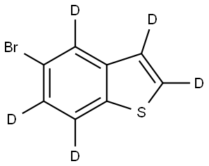 5-bromobenzo[b]thiophene-2,3,4,6,7-d5 Struktur