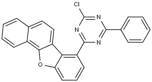 1,3,5-Triazine, 2-benzo[b]naphtho[2,1-d]furan-7-yl-4-chloro-6-phenyl-