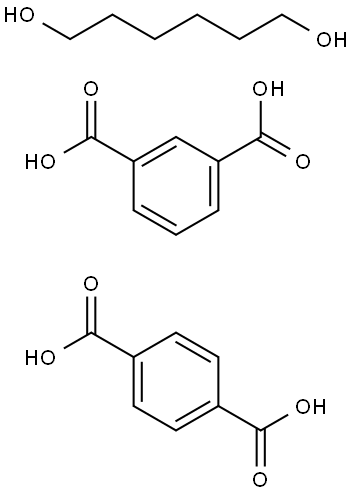 1,3-Benzenedicarboxylic acid, polymer with 1,4-benzenedicarboxylic acid and 1,6-hexanediol Struktur