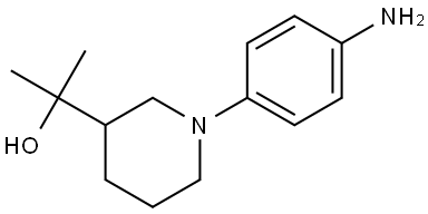 2-(1-(4-aminophenyl)piperidin-3-yl)propan-2-ol Struktur