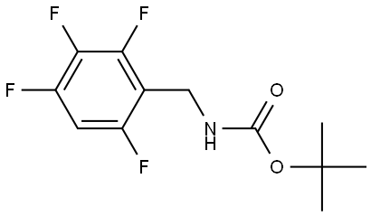 tert-butyl (2,3,4,6-tetrafluorobenzyl)carbamate Struktur