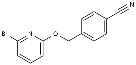 4-(((6-bromopyridin-2-yl)oxy)methyl)benzonitrile Struktur