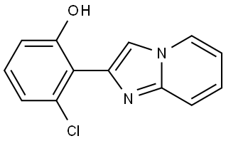 3-Chloro-2-imidazo[1,2-a]pyridin-2-ylphenol Struktur