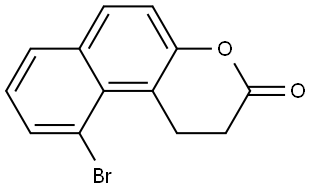 10-Bromo-1,2-dihydro-3H-naphtho[2,1-b]pyran-3-one Struktur