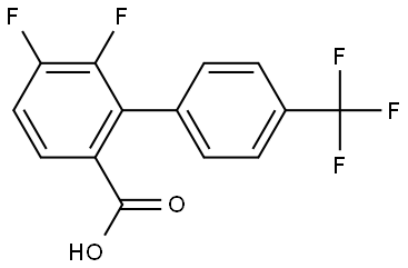 5,6-difluoro-4'-(trifluoromethyl)-[1,1'-biphenyl]-2-carboxylic acid Struktur