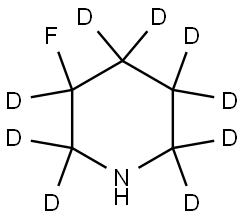 3-fluoropiperidine-2,2,3,4,4,5,5,6,6-d9 Struktur