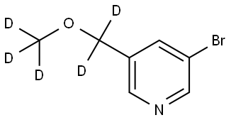 3-bromo-5-((methoxy-d3)methyl-d2)pyridine Struktur