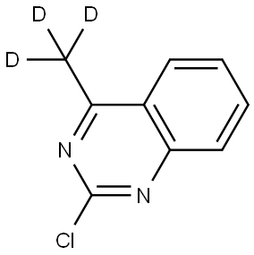 2-chloro-4-(methyl-d3)quinazoline Struktur