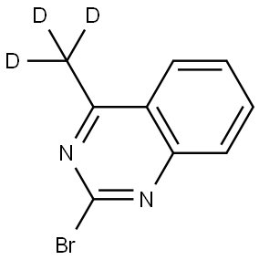 2-bromo-4-(methyl-d3)quinazoline Struktur