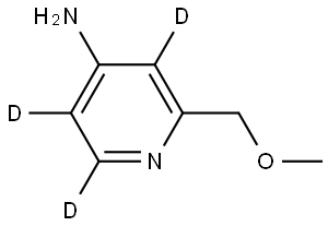 2-(methoxymethyl)pyridin-3,5,6-d3-4-amine Struktur