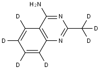 2-(methyl-d3)quinazolin-5,6,7,8-d4-4-amine Struktur