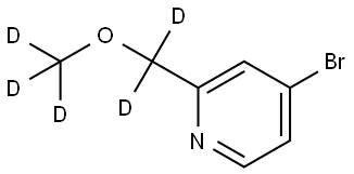 4-bromo-2-((methoxy-d3)methyl-d2)pyridine Struktur