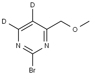 2-bromo-4-(methoxymethyl)pyrimidine-5,6-d2 Struktur