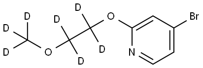 4-bromo-2-(2-(methoxy-d3)ethoxy-1,1,2,2-d4)pyridine Struktur