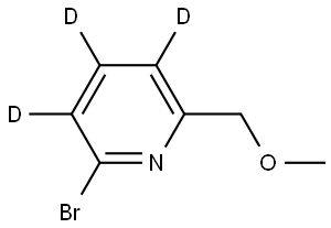 2-bromo-6-(methoxymethyl)pyridine-3,4,5-d3 Struktur