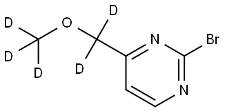 2-bromo-4-((methoxy-d3)methyl-d2)pyrimidine Struktur