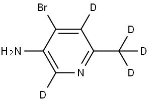 4-bromo-6-(methyl-d3)pyridin-2,5-d2-3-amine Struktur