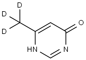 6-(methyl-d3)pyrimidin-4(1H)-one Struktur