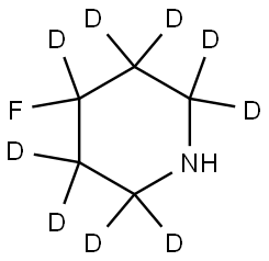 4-fluoropiperidine-2,2,3,3,4,5,5,6,6-d9 Struktur