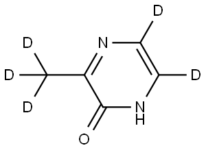 3-(methyl-d3)pyrazin-2(1H)-one-5,6-d2 Struktur