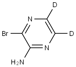 3-bromopyrazin-5,6-d2-2-amine Struktur