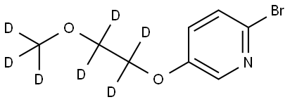 2-bromo-5-(2-(methoxy-d3)ethoxy-1,1,2,2-d4)pyridine Struktur