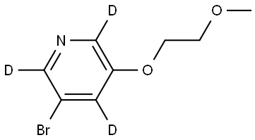 3-bromo-5-(2-methoxyethoxy)pyridine-2,4,6-d3 Struktur