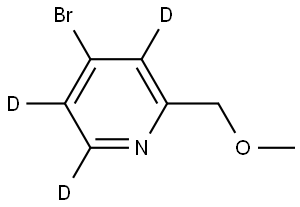 4-bromo-2-(methoxymethyl)pyridine-3,5,6-d3 Struktur