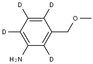 3-(methoxymethyl)benzen-2,4,5,6-d4-amine Struktur