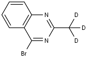 4-bromo-2-(methyl-d3)quinazoline Struktur