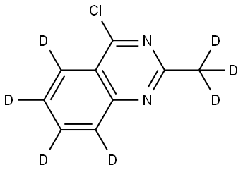 4-chloro-2-(methyl-d3)quinazoline-5,6,7,8-d4 Struktur