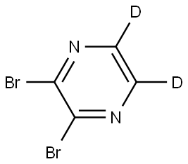 2,3-dibromopyrazine-5,6-d2 Struktur