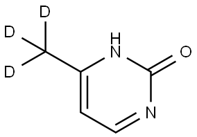 6-(methyl-d3)pyrimidin-2(1H)-one Struktur