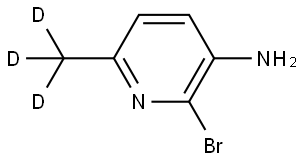 2-bromo-6-(methyl-d3)pyridin-3-amine Struktur