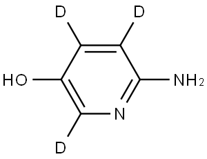 6-aminopyridin-2,4,5-d3-3-ol Struktur