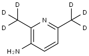 2,6-bis(methyl-d3)pyridin-3-amine Struktur