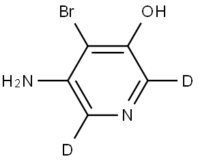 5-amino-4-bromopyridin-2,6-d2-3-ol Struktur