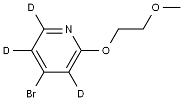 4-bromo-2-(2-methoxyethoxy)pyridine-3,5,6-d3 Struktur