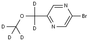 2-bromo-5-((methoxy-d3)methyl-d2)pyrazine Struktur