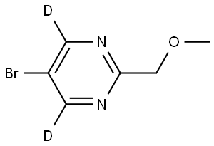 5-bromo-2-(methoxymethyl)pyrimidine-4,6-d2 Struktur