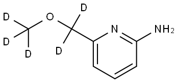 6-((methoxy-d3)methyl-d2)pyridin-2-amine Struktur