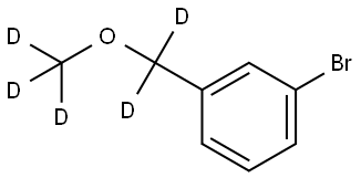 1-bromo-3-((methoxy-d3)methyl-d2)benzene Struktur