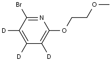 2-bromo-6-(2-methoxyethoxy)pyridine-3,4,5-d3 Struktur