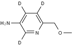 6-(methoxymethyl)pyridin-2,4,5-d3-3-amine Struktur