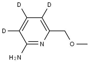 6-(methoxymethyl)pyridin-3,4,5-d3-2-amine Struktur